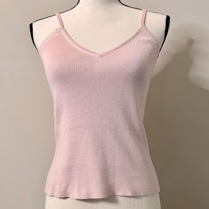 Vintage INC Pink Camisole with Beaded Straps - V-Neck